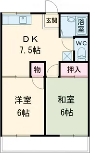 ベルグラン石井【1階】の間取り