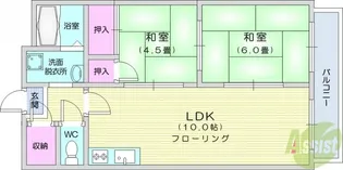 ファミール愛宕【4階】の間取り