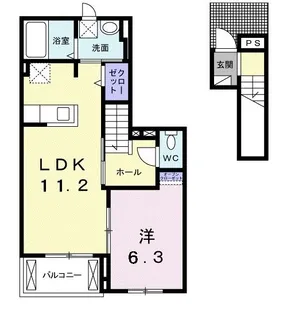 メゾン ド テラ【2階】の間取り