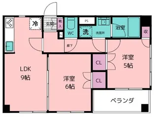 メゾン・ド・ボヌール【5階】の間取り