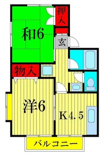 パレスコーポ【1階】の間取り