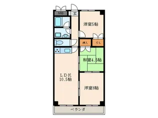 コ-トナガサワ【5階】の間取り