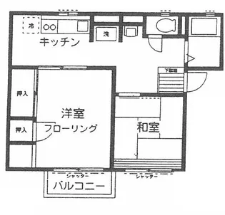 シティハイム グリーンハイムB【1階】の間取り