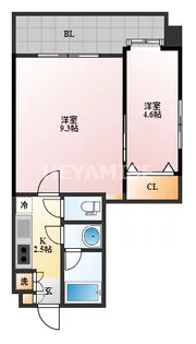 S-FORT長崎大学病院前【9階】の間取り