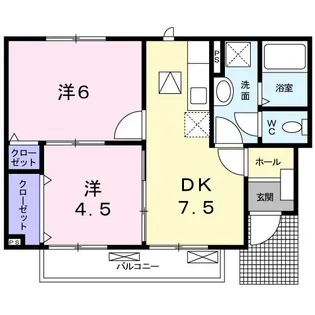 クリスタル I【1階】の間取り