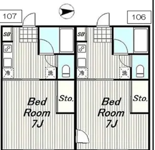 小宮ハイツ【1階】の間取り