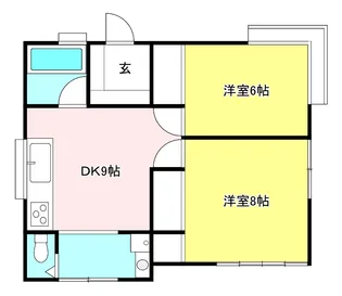 山田アパート【2階】の間取り