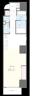 ボーベル南船場【13階】の間取り