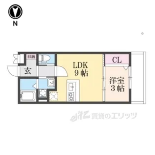 CHOUCHOUMAKINOSAKA【1階】の間取り