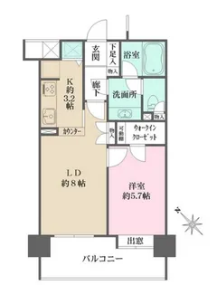 ファミール表参道ベルファース【8階】の間取り