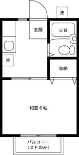 ビューラ大泉【1階】の間取り