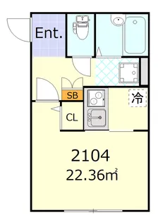 フリージア西小山【1階】の間取り