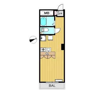 ブリッヂハイツ【2階】の間取り