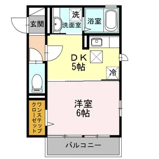 ディオネ茅ヶ崎【1階】の間取り