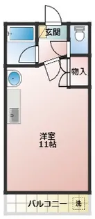プチリヴェール田町【4階】の間取り