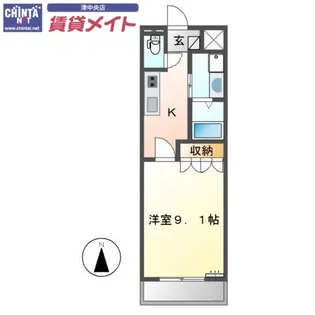 サクシード【2階】の間取り