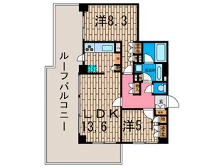 ベルフォ-ト西荻駅前【8階】の間取り