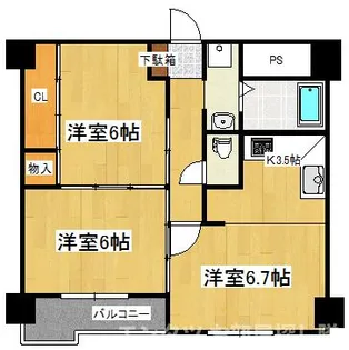 ベルソーレ支倉【2階】の間取り