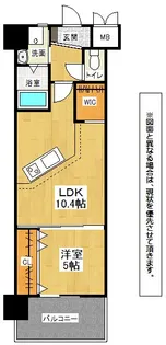 コンプレート古船場【10階】の間取り
