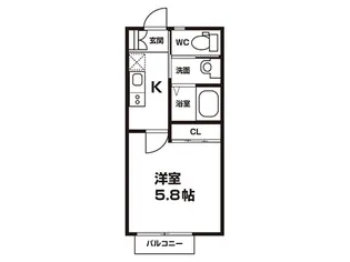 MYKONOS【1階】の間取り