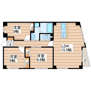 プレミュール【3階】の間取り