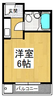 シティーコート滝谷【2階】の間取り