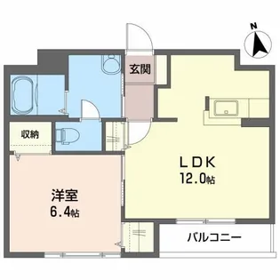 ディアス国見町【2階】の間取り