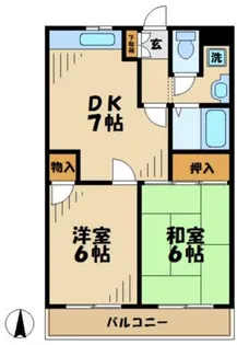 リバーサイド山王下【2階】の間取り