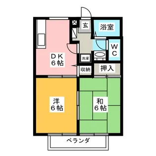 ヴィザヴィモンテA【1階】の間取り