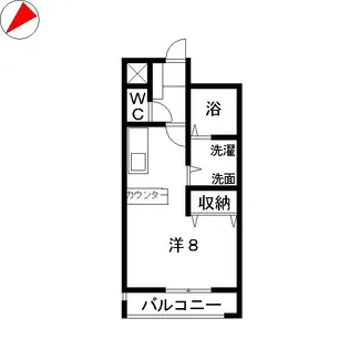 ジュエルコートA棟【3階】の間取り