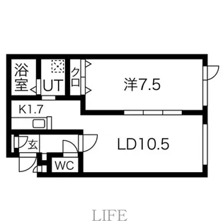 エヌズ・ホクオウ【1階】の間取り