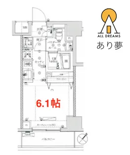 イアース横濱関内【5階】の間取り