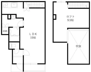 アーティス高崎【1階】の間取り