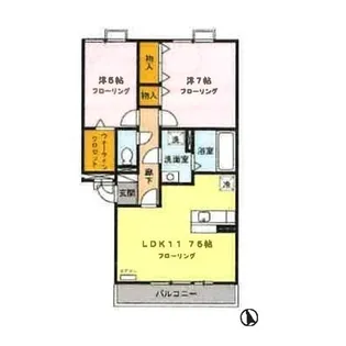 ガーデンコート21【3階】の間取り
