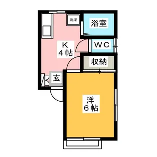 グリーンピア都賀III【1階】の間取り