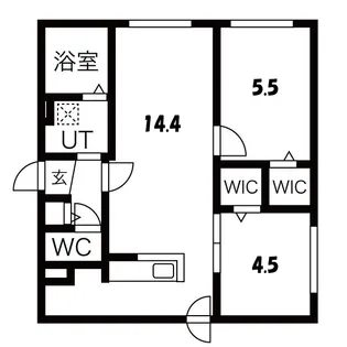 patio豊平公園【4階】の間取り