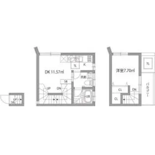 グランエッグス千歳烏山Nの間取り