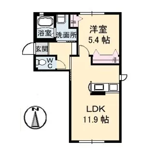 F.Sunny【1階】の間取り