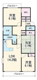 ラ・アトレ松戸【2階】の間取り