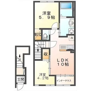 桜フラッツ【2階】の間取り