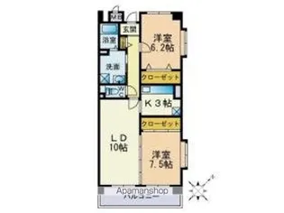 Residence View 大濠【5階】の間取り