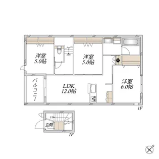 Sanctuary Garden【2階】の間取り