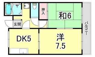 サンライズヒルズ【3階】の間取り