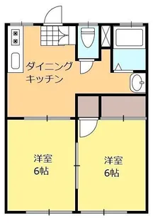 サンハイツ中野【1階】の間取り