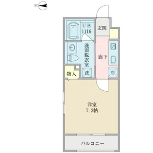 クオーレ丘の上【2階】の間取り