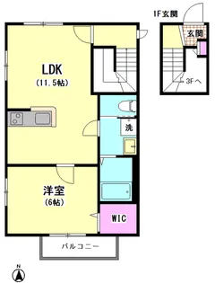 Maison Sucre【3階】の間取り