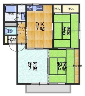 ベルコートA【1階】の間取り