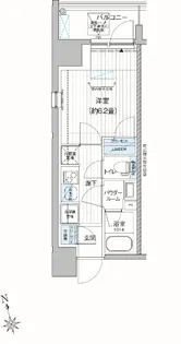 プレミアムフラット三郷ステーションサイト【4階】の間取り