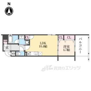 ベラジオ雅び京都烏丸西【2階】の間取り