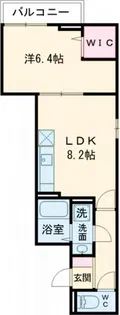 セレスティア関原【2階】の間取り